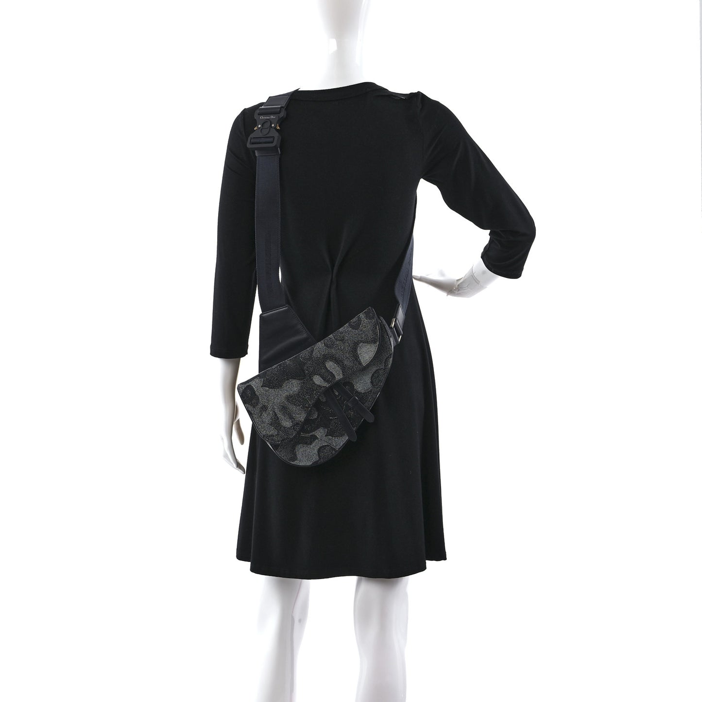 X Peter Doig Denim Camouflage Saddle Bag