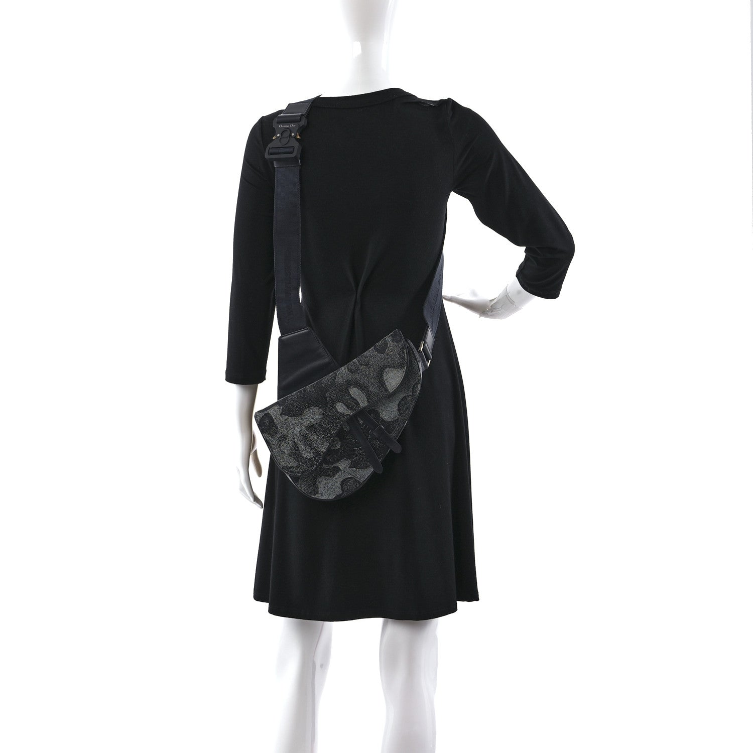Christian Dior X Peter Doig Denim Camouflage Saddle Bag 2 of 10