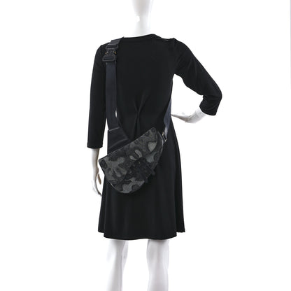 Christian Dior X Peter Doig Denim Camouflage Saddle Bag 2 of 10