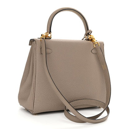 Hermes Togo Kelly Retourne 25 Gris Asphalte 3 of 9