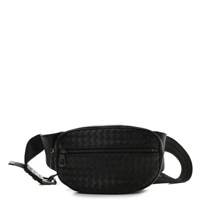 Bottega Veneta Nappa Intrecciato Belt Bag Black 1 of 9