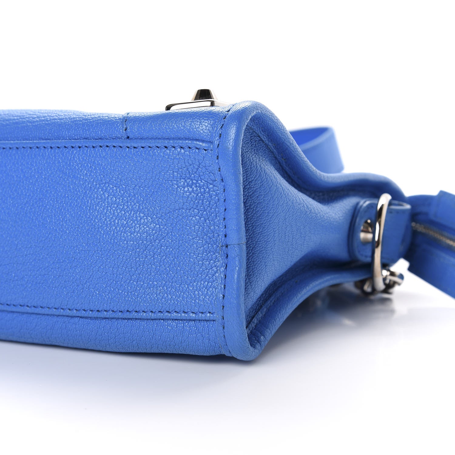 Balenciaga Chevre Gold Metallic Edge Hardware Mini City Bleu Ceylon 10 of 11