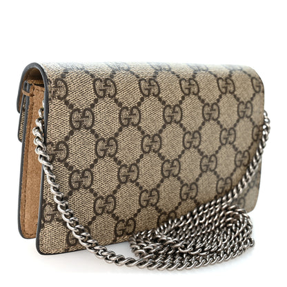 Gucci GG Supreme Monogram Super Mini Dionysus Shoulder Bag Taupe 3 of 10