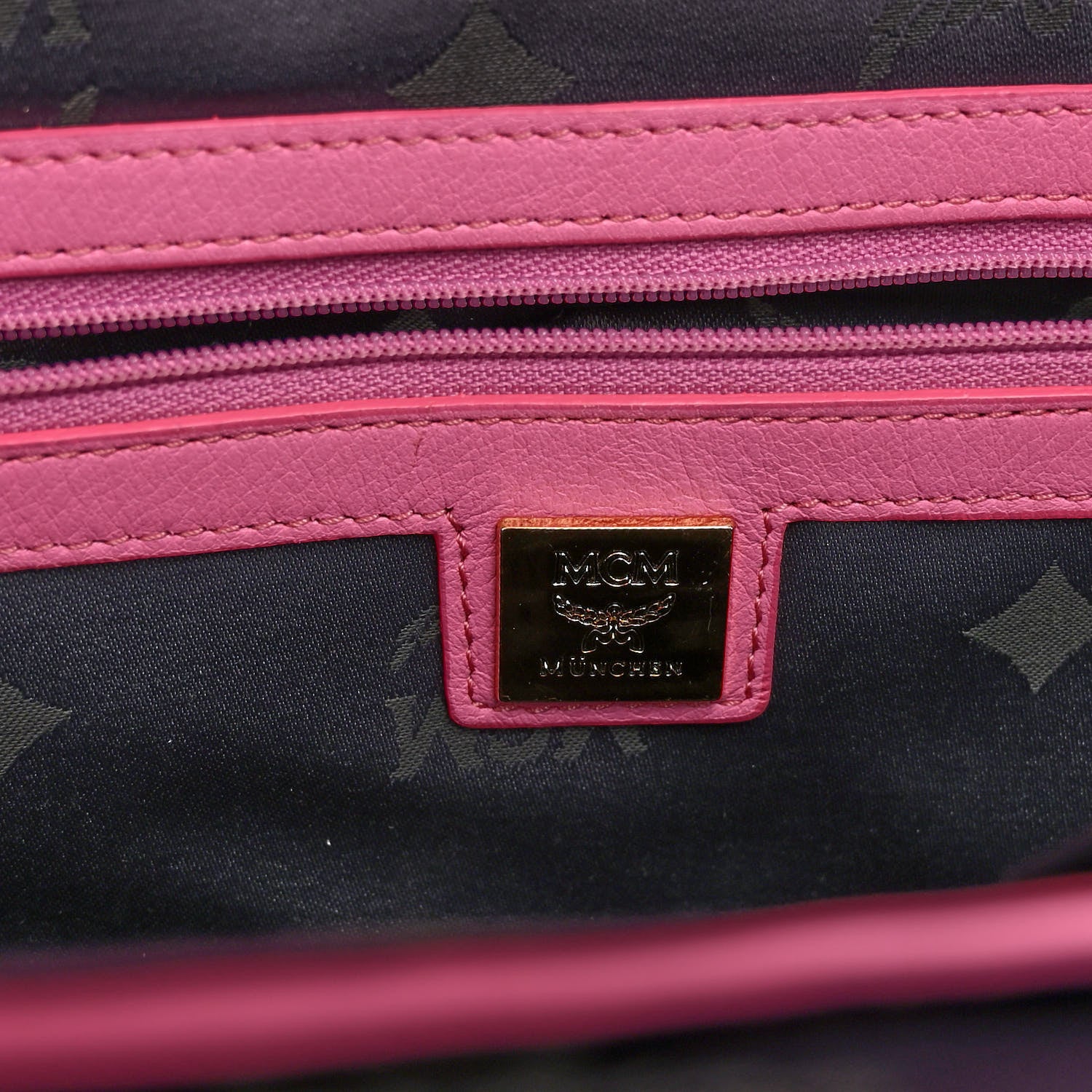 MCM Visetos Studded Medium Stark M Backpack Pink 6 of 11
