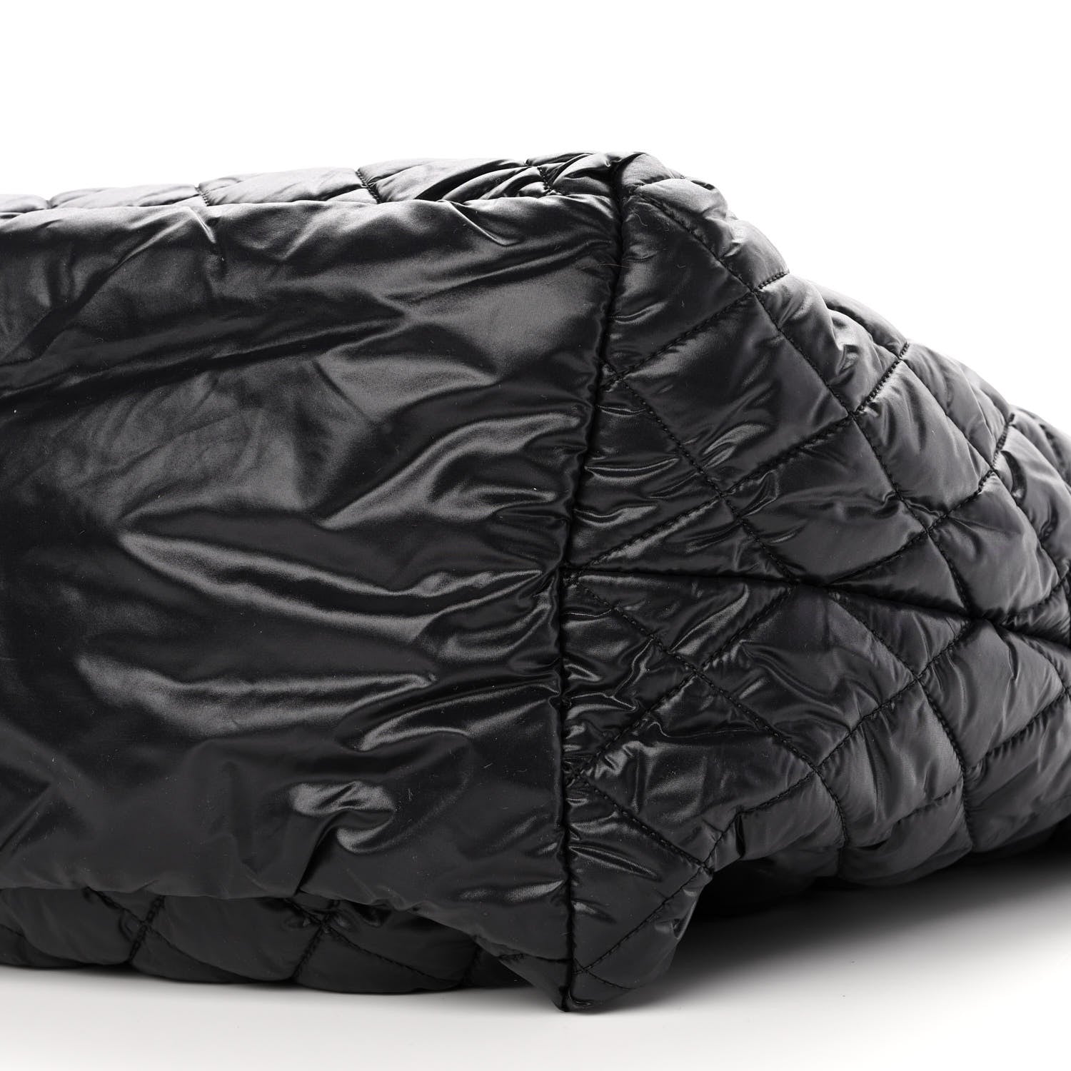 Chanel Nylon Quilted Large Coco Cocoon Tote Black 10 of 10
