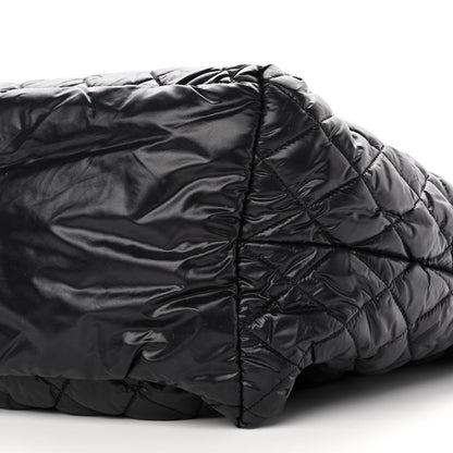 Chanel Nylon Quilted Large Coco Cocoon Tote Black 10 of 10