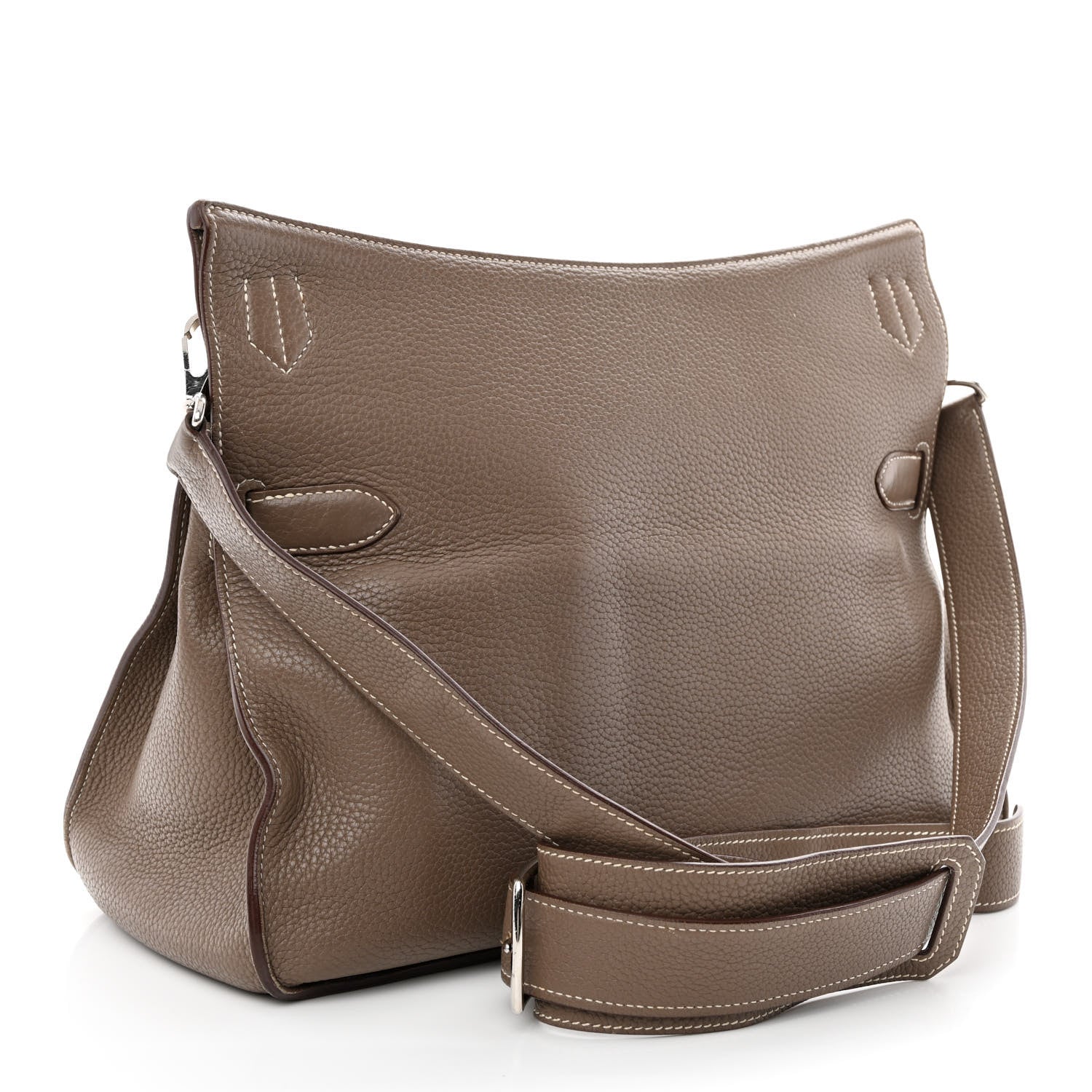Hermes Taurillon Clemence Jypsiere 37 Etoupe 3 of 30