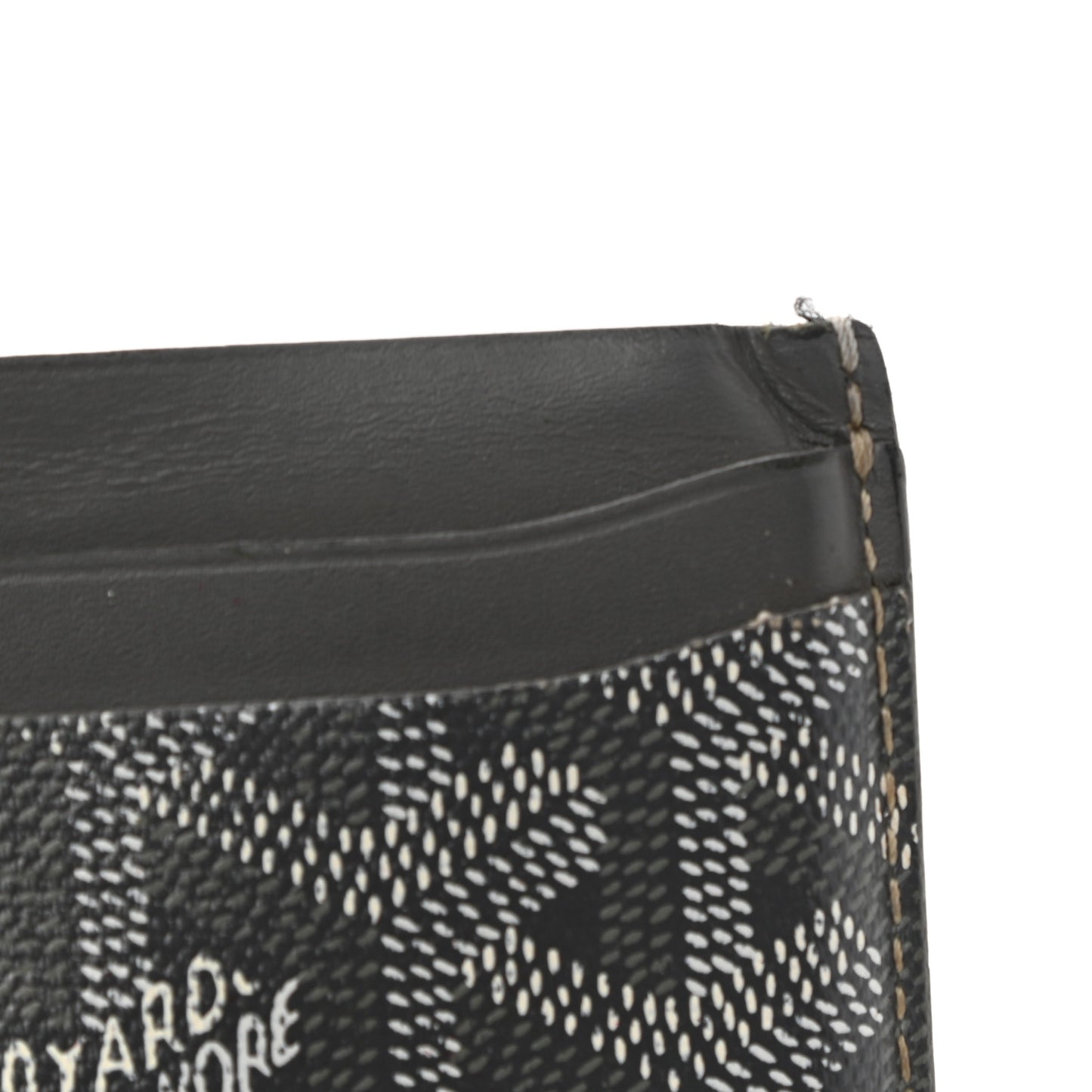 Goyardine Saint Sulpice Card Holder Grey