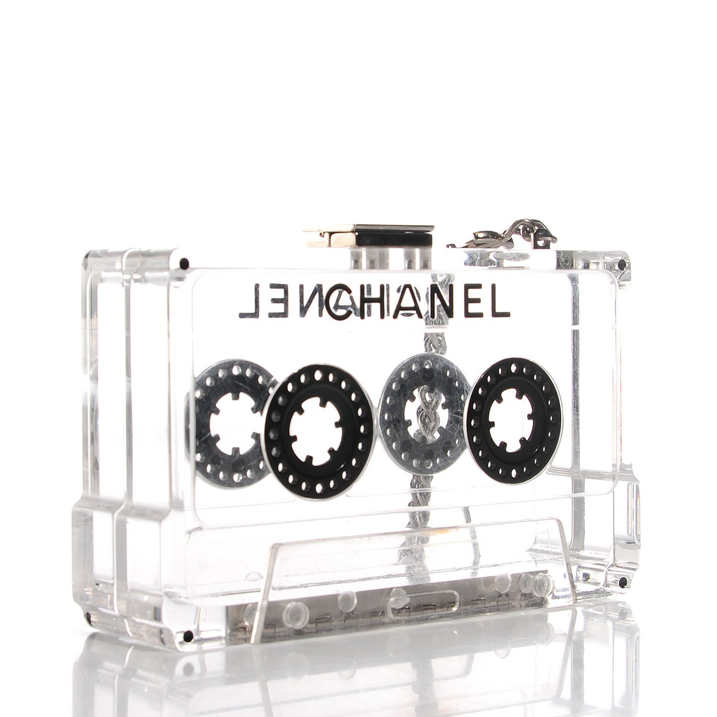 Lucite Cassette Clutch
