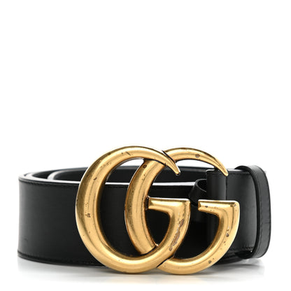 Gucci Calfskin Double G 40mm Belt 80 32 Black 1 of 4