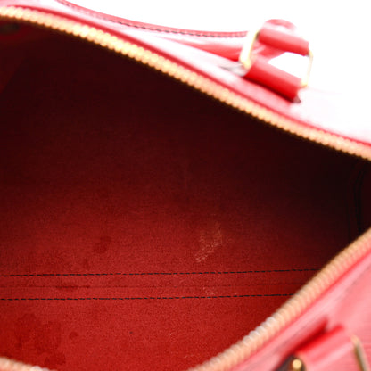 Louis Vuitton Epi Speedy 25 Castillan Red 5 of 19
