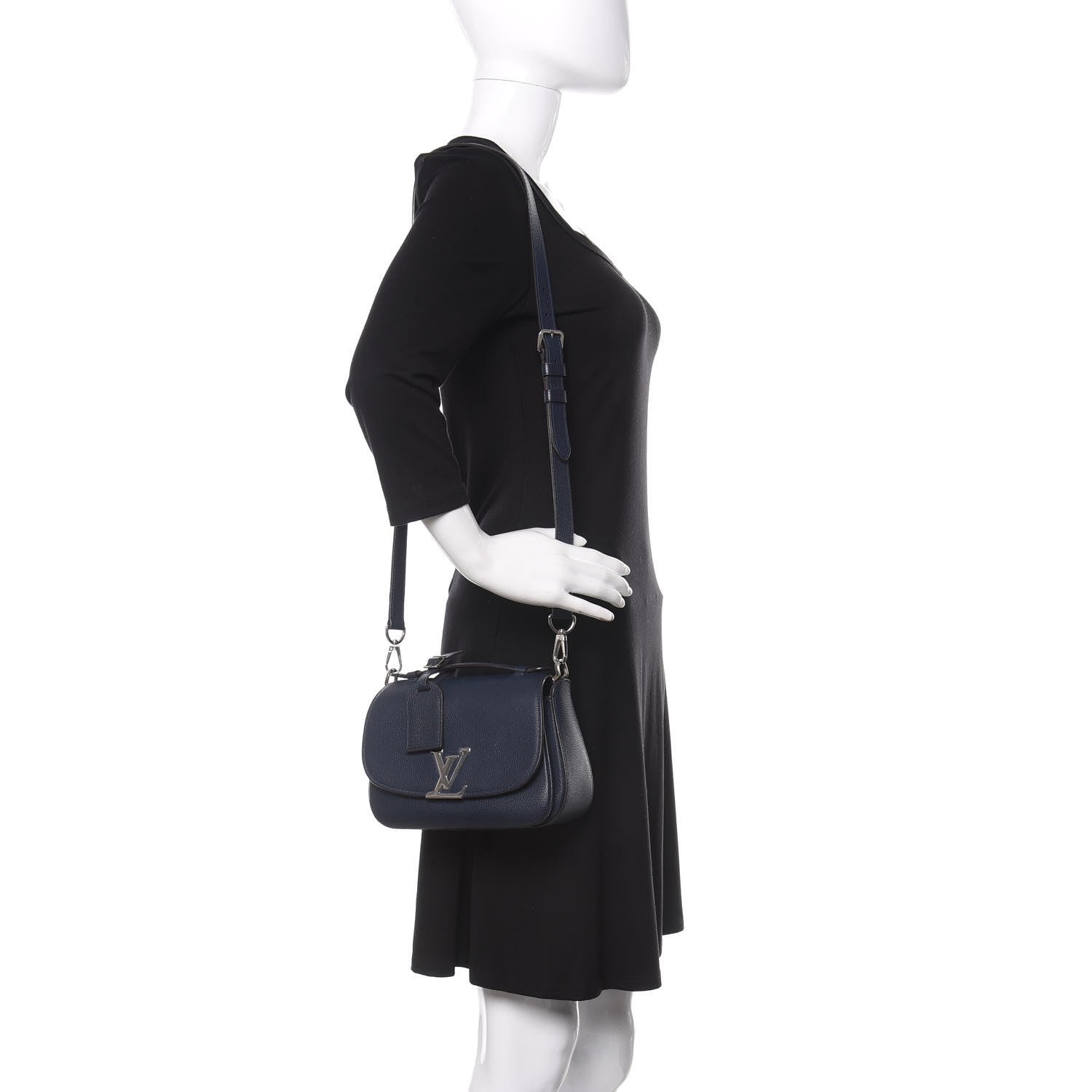 Louis Vuitton Grained Calfskin Vivienne NM Blue Marine 2 of 17