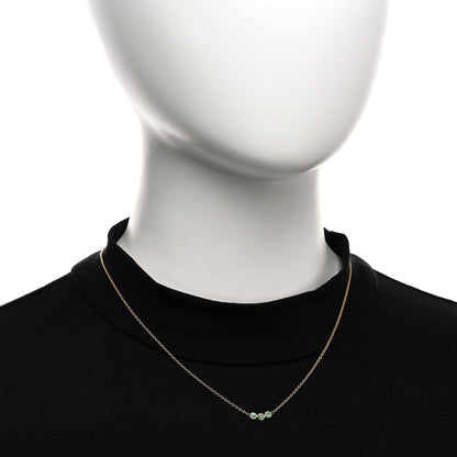 Christian Dior 18K Yellow Gold Emerald Mimirose Pendant Necklace 2 of 6