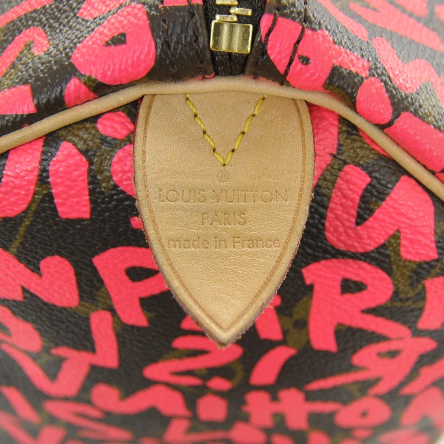 Louis Vuitton Monogram Graffiti Speedy 30 Fuchsia 7 of 9
