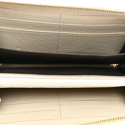 Gucci GG Supreme Monogram Flora Ophidia Zip Around Wallet White 5 of 8