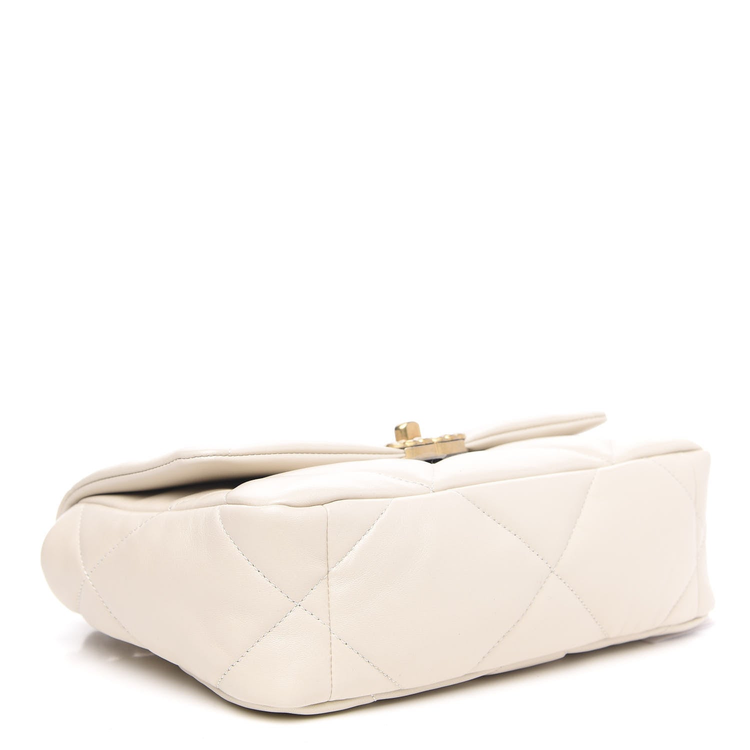 Chanel Lambskin Quilted Medium 19 Flap Light Beige 4 of 10