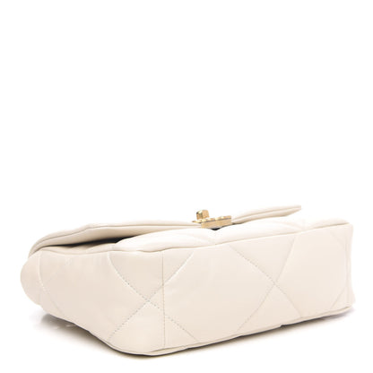 Chanel Lambskin Quilted Medium 19 Flap Light Beige 4 of 10