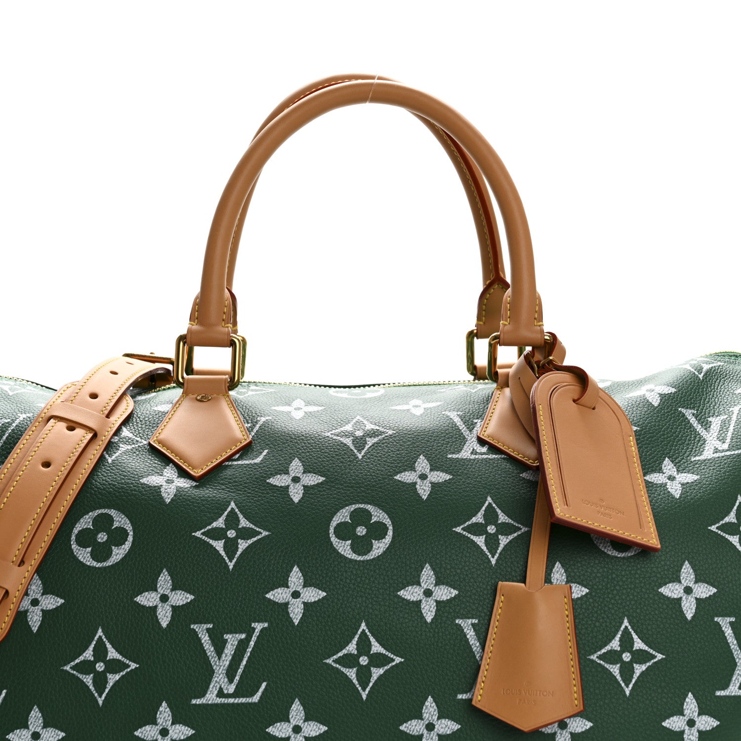 Louis Vuitton Calfskin Monogram Speedy P9 Bandouliere 50 Green 8 of 10