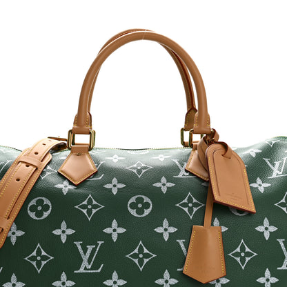 Louis Vuitton Calfskin Monogram Speedy P9 Bandouliere 50 Green 8 of 10