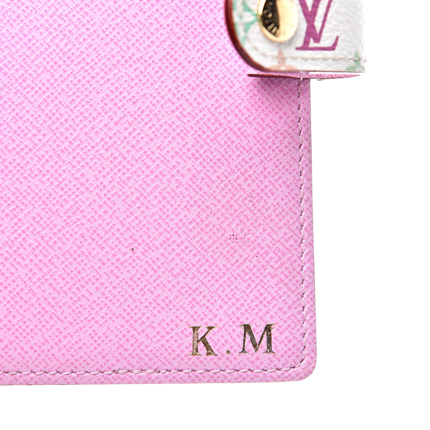 Monogram Multicolor Small Ring Agenda Cover White Litchi