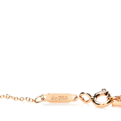 Tiffany 18K Rose Gold Small T Smile Pendant Necklace 5 of 6
