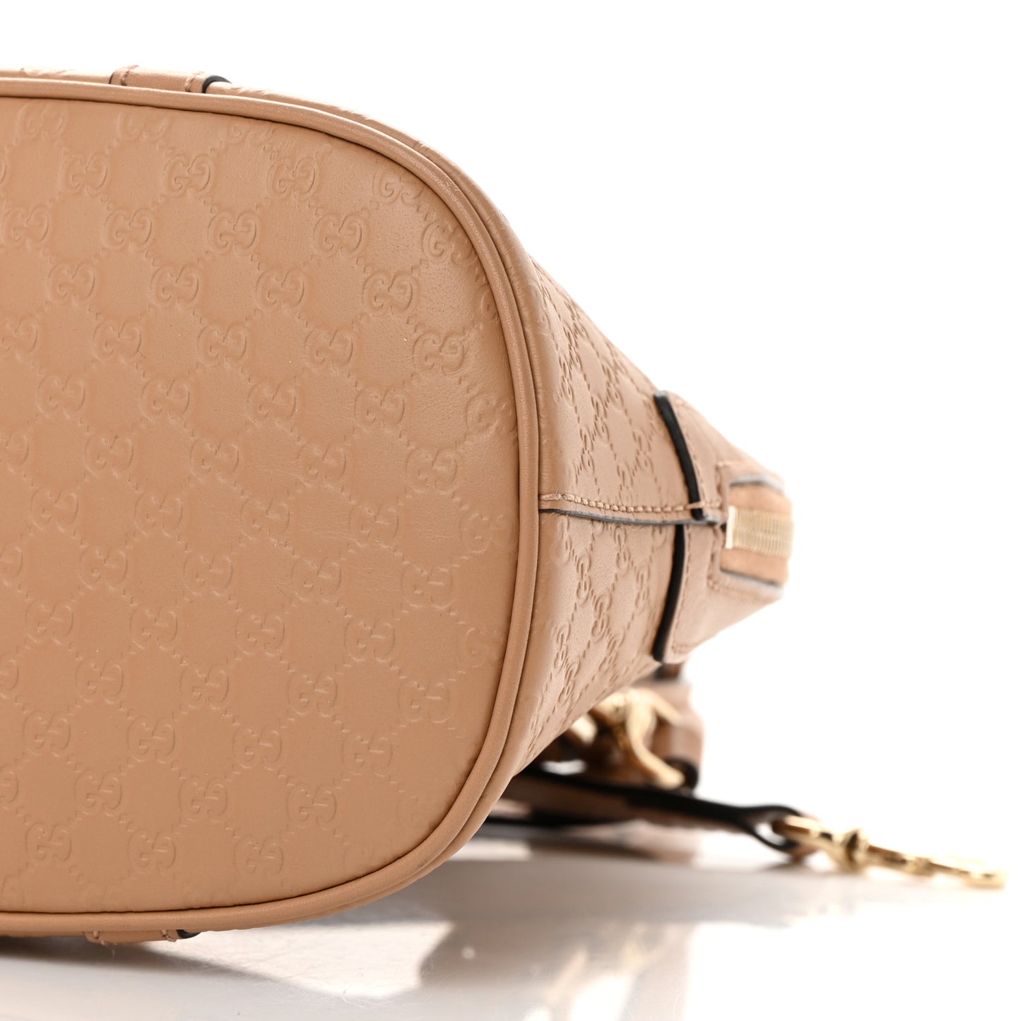 Soft Microguccissima Mini Dome Bag Camelia