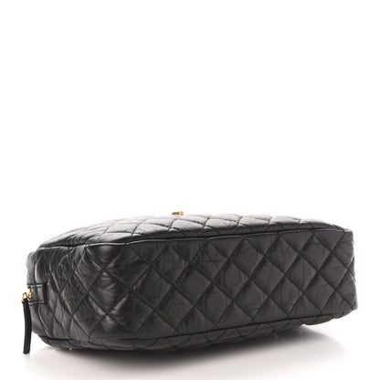 Chanel Aged Calfskin Quilted Medium Reissue Camera Case Black 4 of 10
