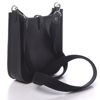 Hermes Taurillon Clemence Evelyne TPM Black 3 of 10