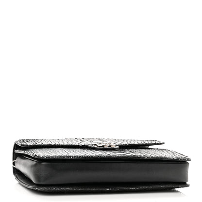Chanel Snakeskin Large Perfect Edge Flap Silver 4 of 10