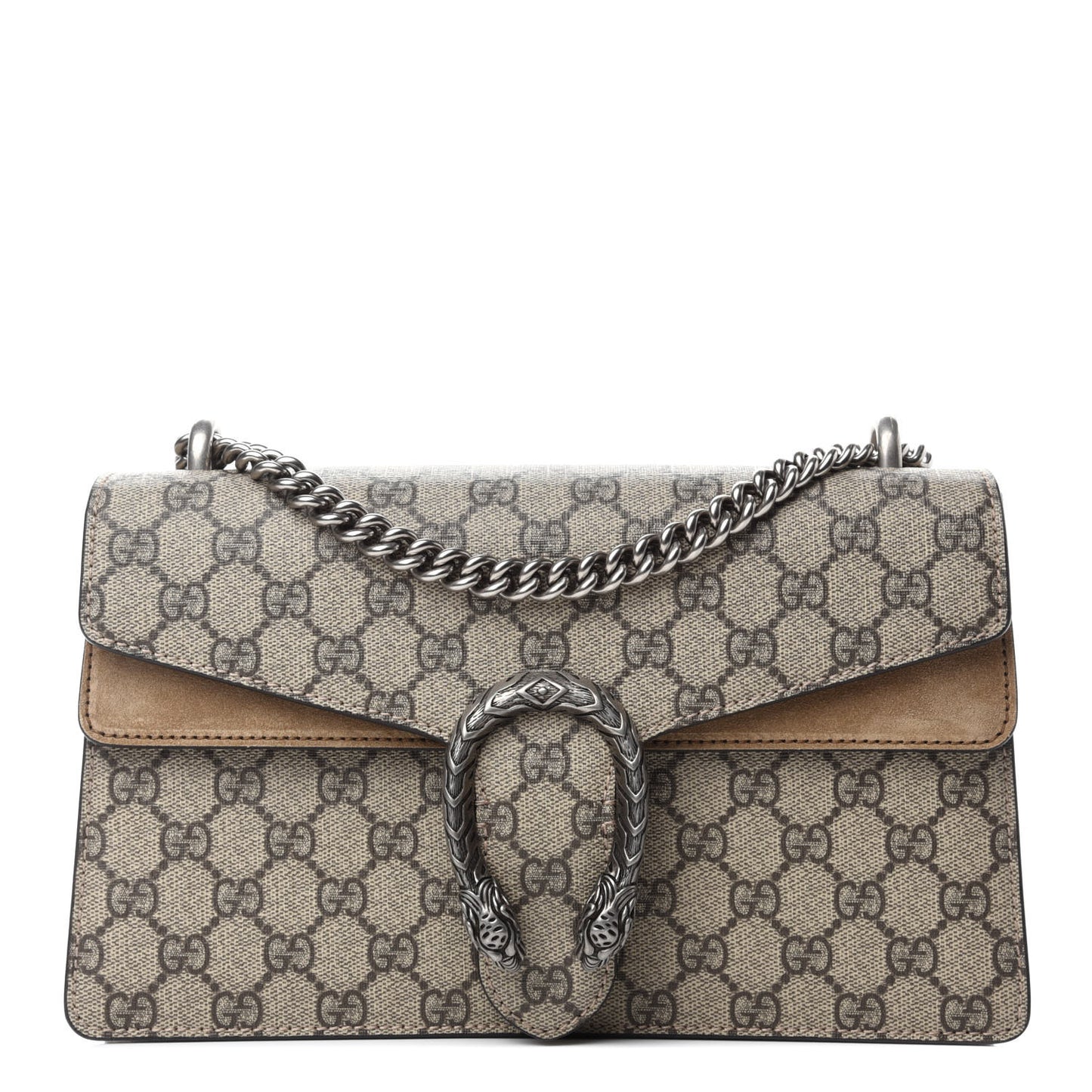 GG Supreme Monogram Small Dionysus Shoulder Bag Taupe