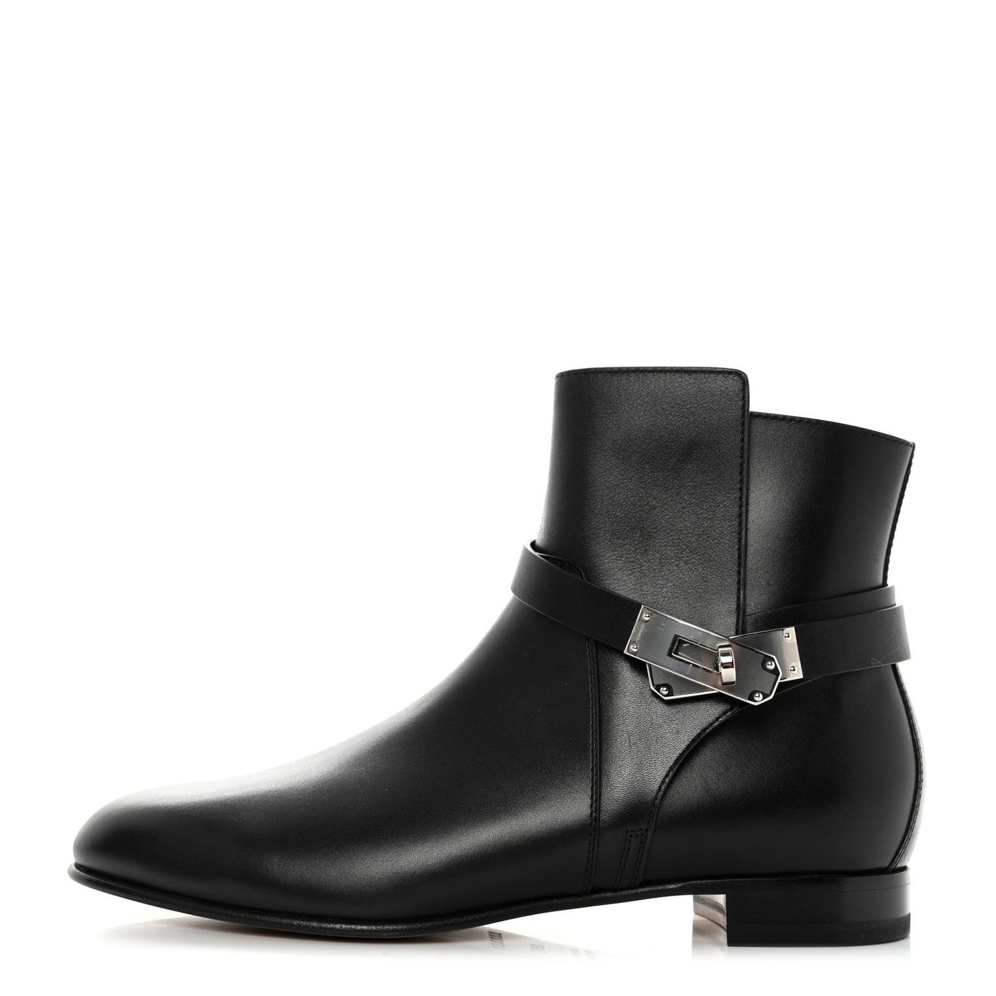 Calfskin Neo Low Boots 39.5 Black