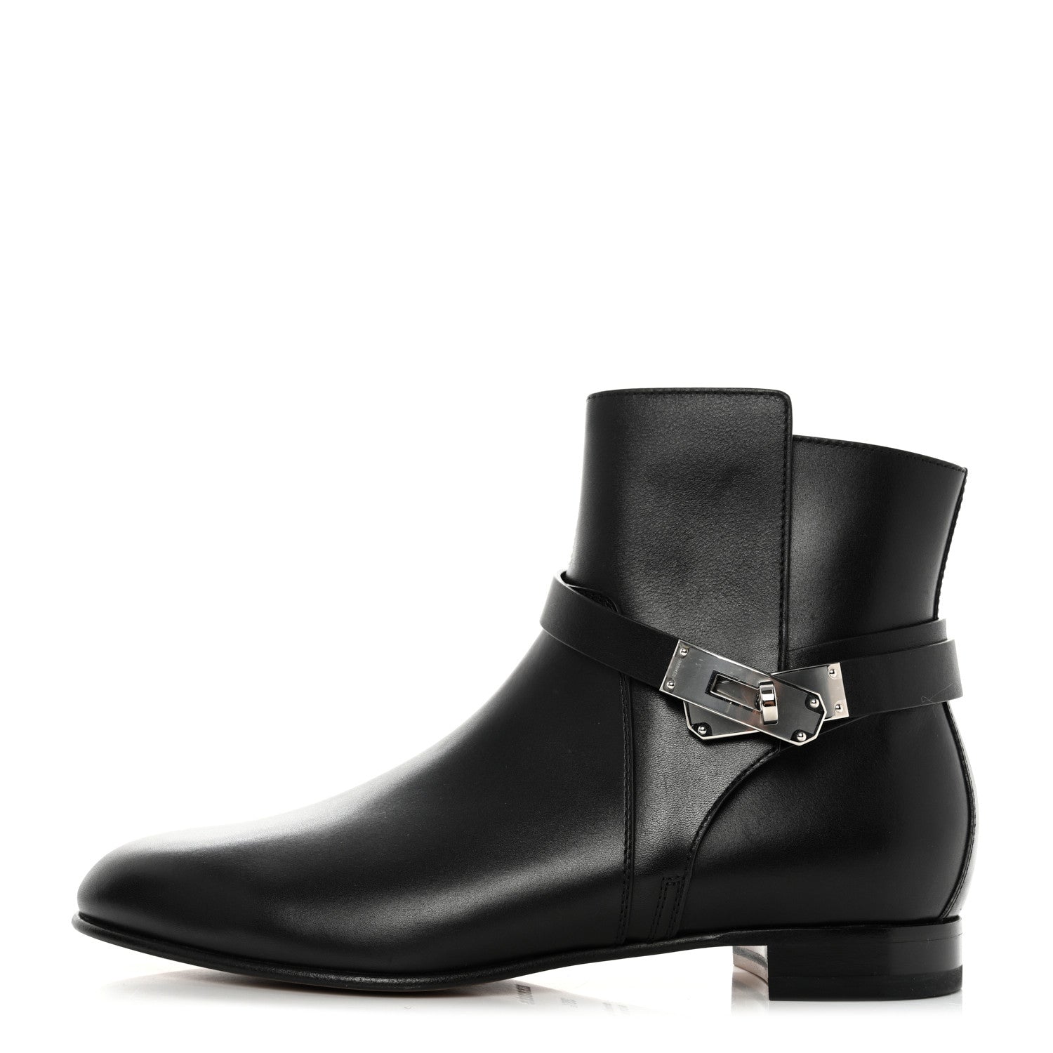 Hermes Calfskin Neo Low Boots 39.5 Black 1 of 12