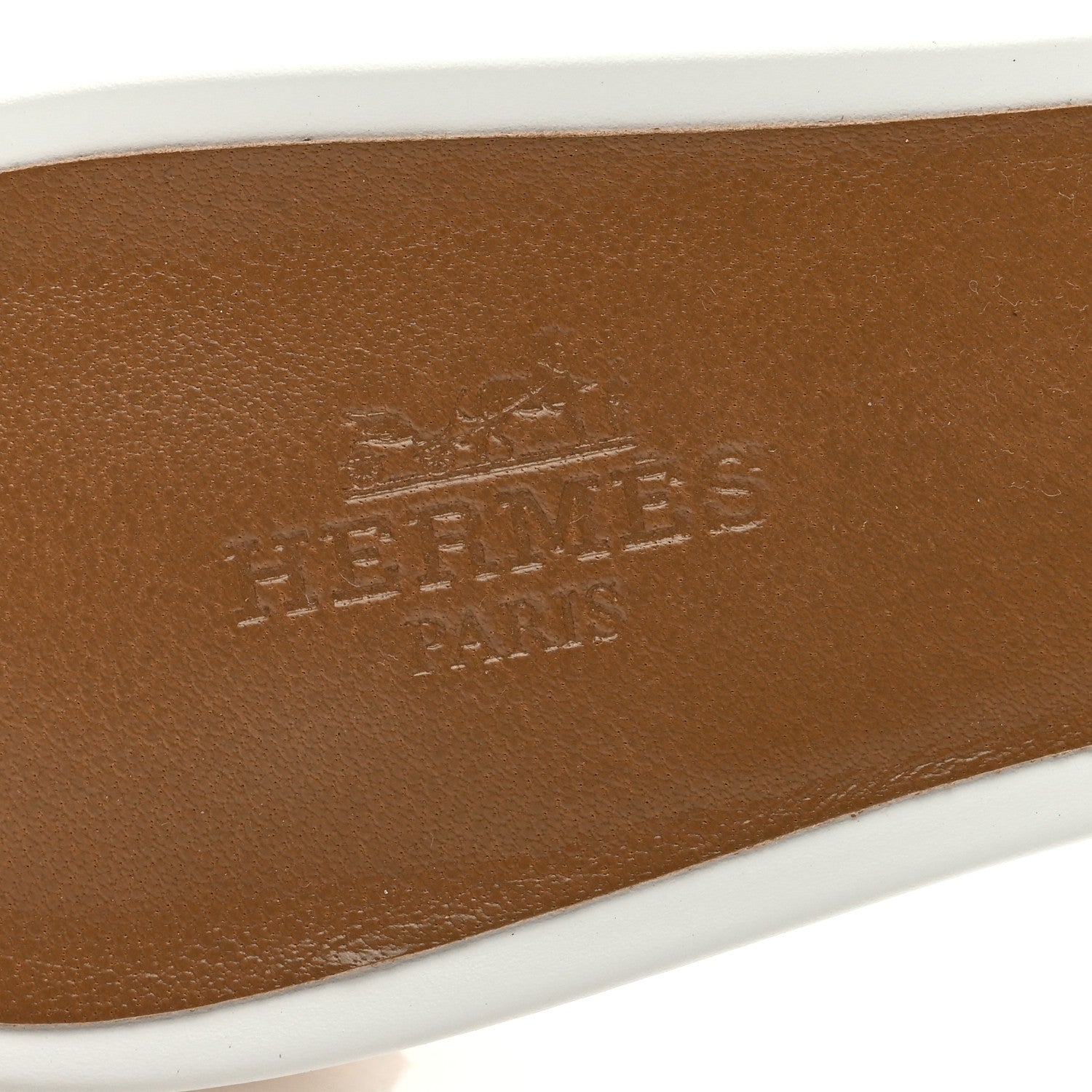 Hermes Calfskin Oasis Sandals 37 White 7 of 9