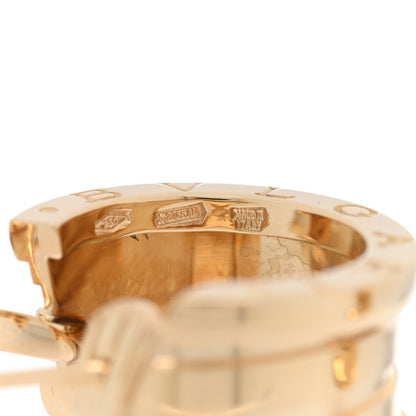 Bulgari 18K Yellow Gold B.Zero1 Hoop Earrings 4 of 4