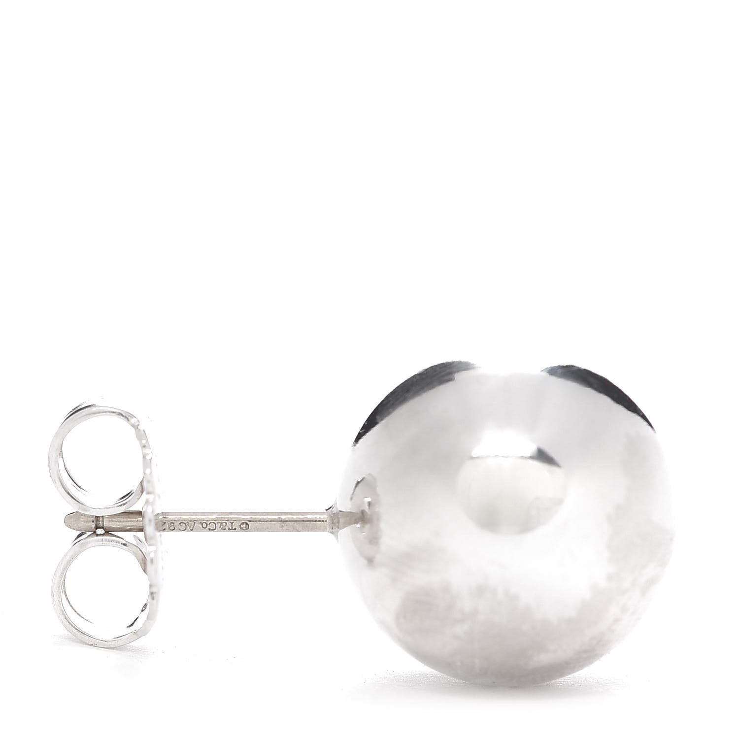 Tiffany Sterling Silver 14mm HardWear Ball Earrings 4 of 5