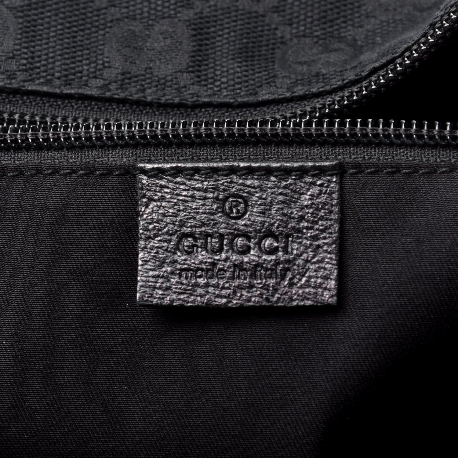 Gucci GG Monogram Large Web Handle Bucket Tote Black 6 of 9