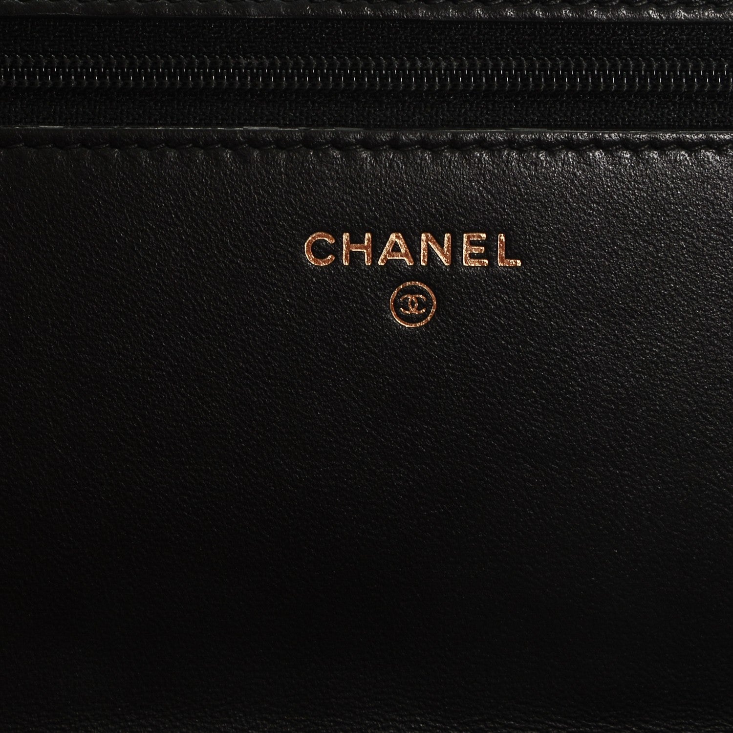 Chanel Lambskin Quilted Double Stitch Tassel Wallet On Chain WOC Black 6 of 8