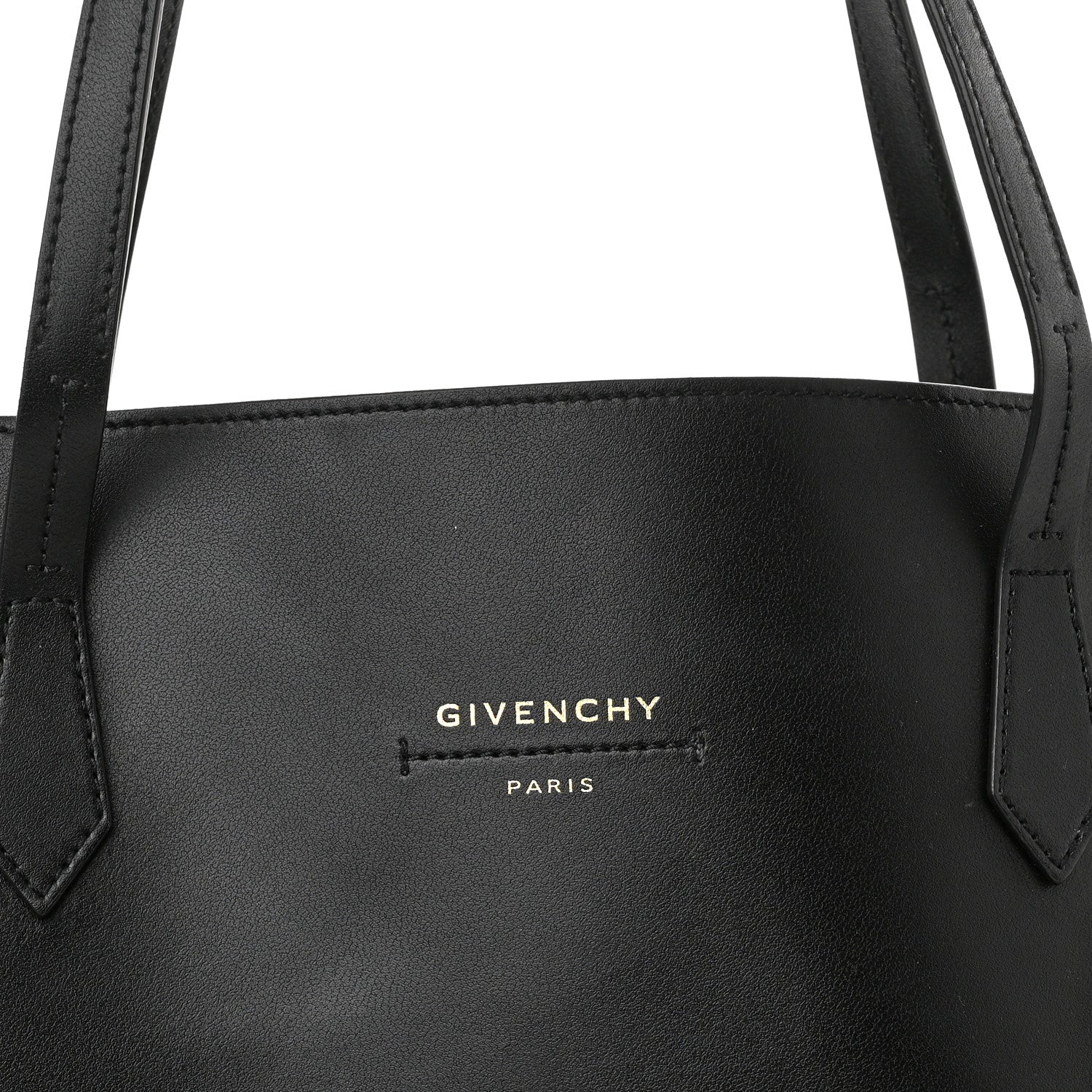Givenchy Smooth Calfskin Wing Shopper Tote Black White 7 of 9