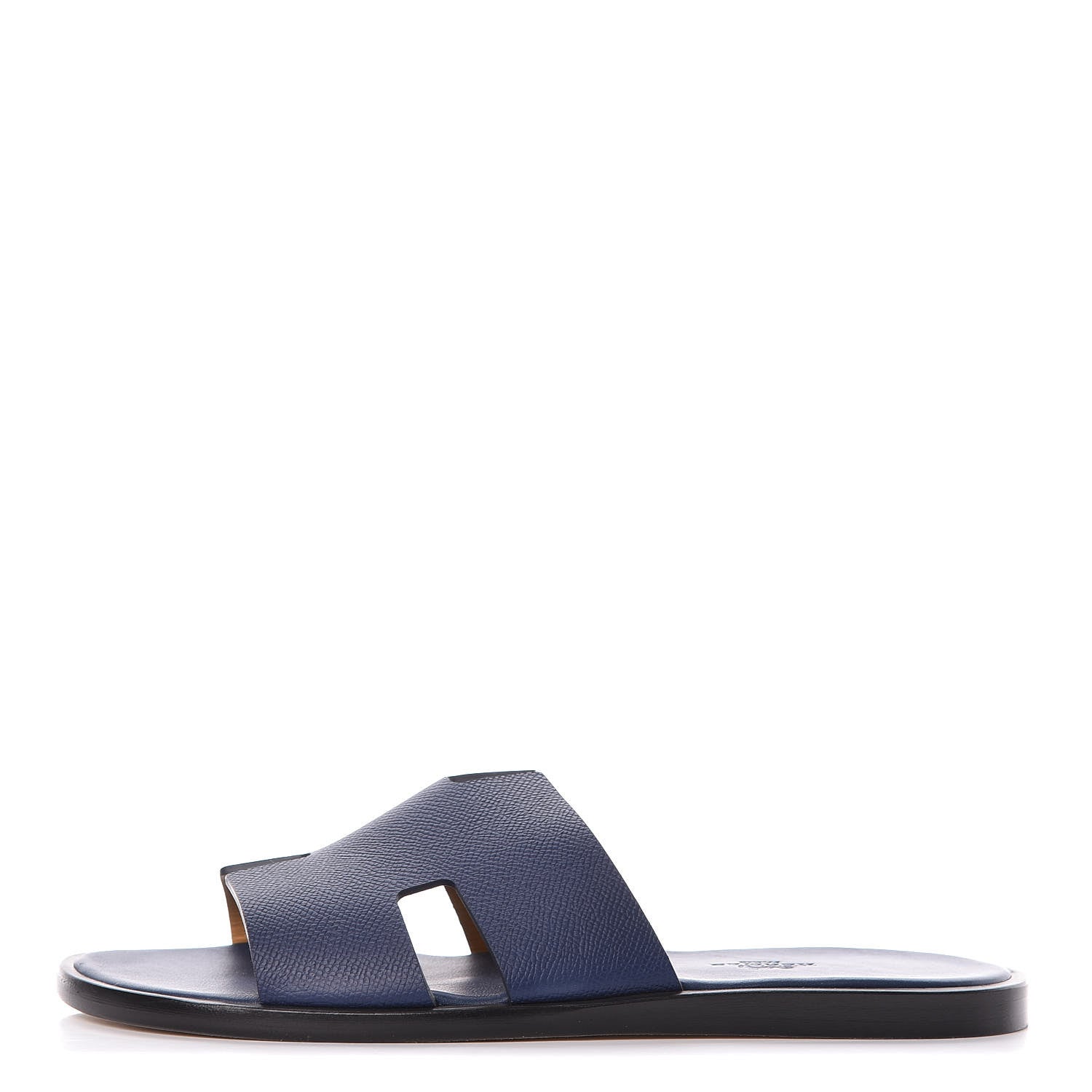 Hermes Epsom Mens Izmir Sandals 40.5 Bleu Saphir 1 of 10