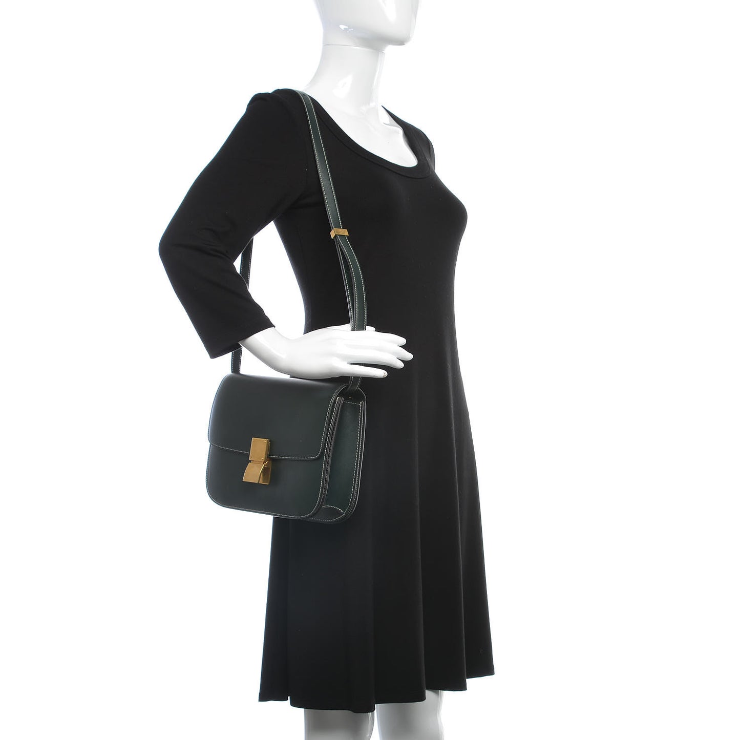 Box Calfskin Medium Classic Box Flap Bag Amazone