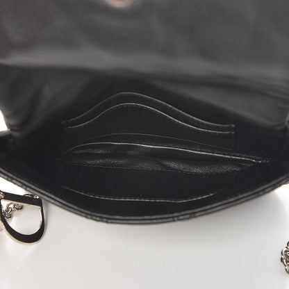 Christian Dior Lambskin Cannage Lady Dior Pochette Black 6 of 7