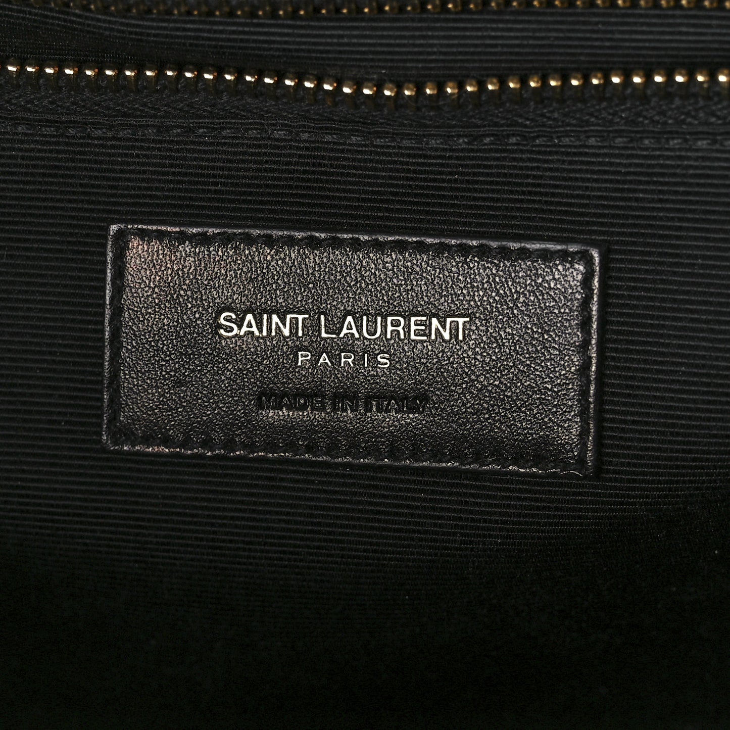 Grain De Poudre Matelasse Chevron Large Monogram Satchel Black