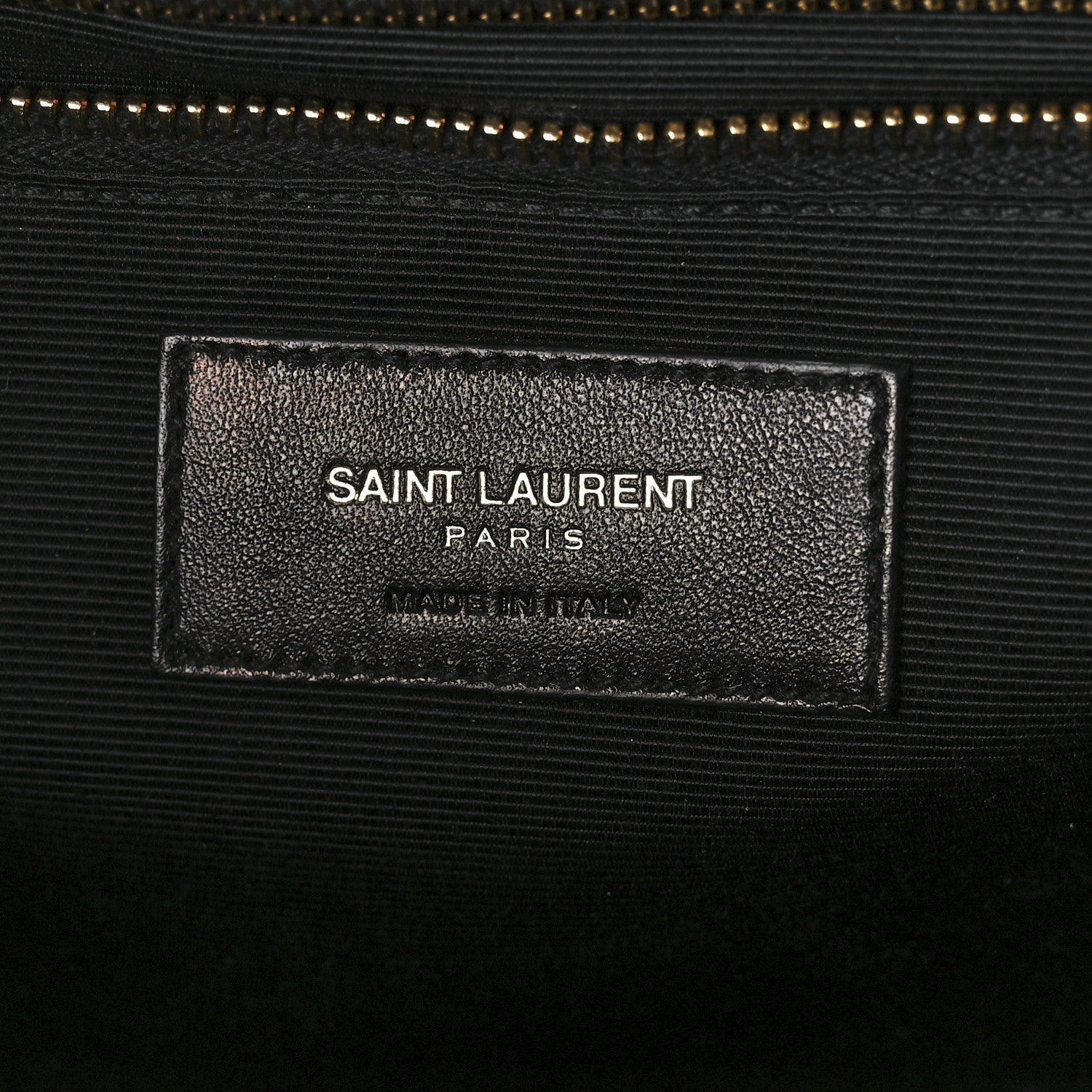 Saint Laurent Grain De Poudre Matelasse Chevron Large Monogram Satchel Black 7 of 13