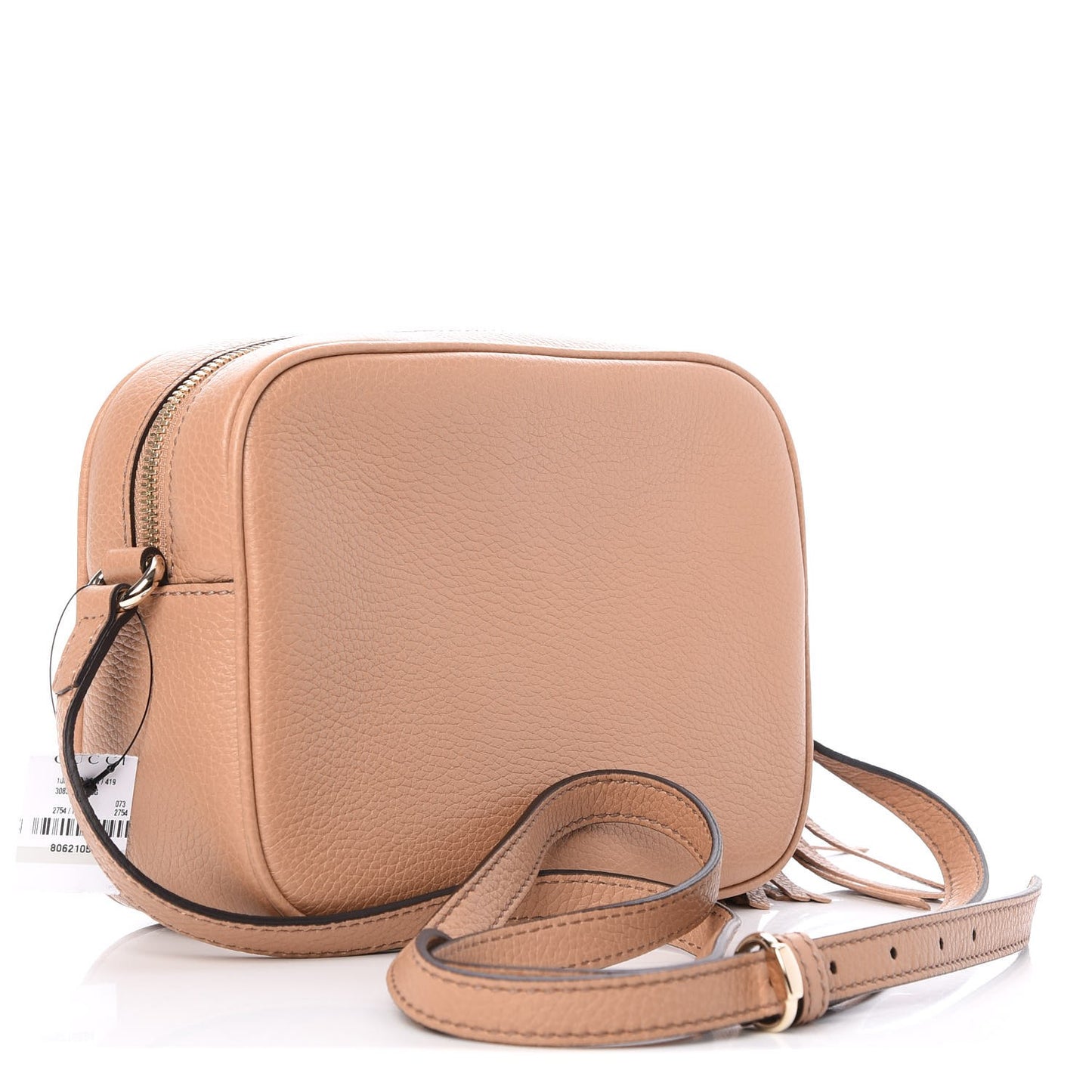 Pebbled Calfskin Small Soho Disco Bag Camelia