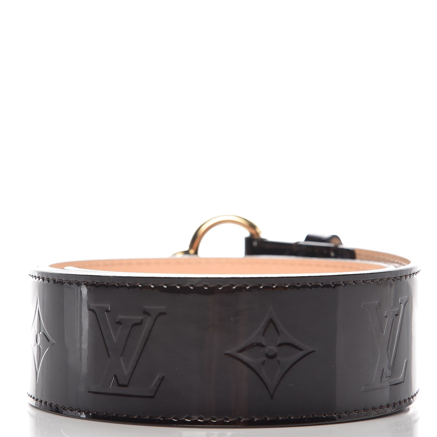 Louis Vuitton Vernis 40mm Fleur Belt 85 34 Amarante 3 of 9