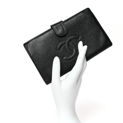 Chanel Caviar Timeless CC French Wallet Black 2 of 13