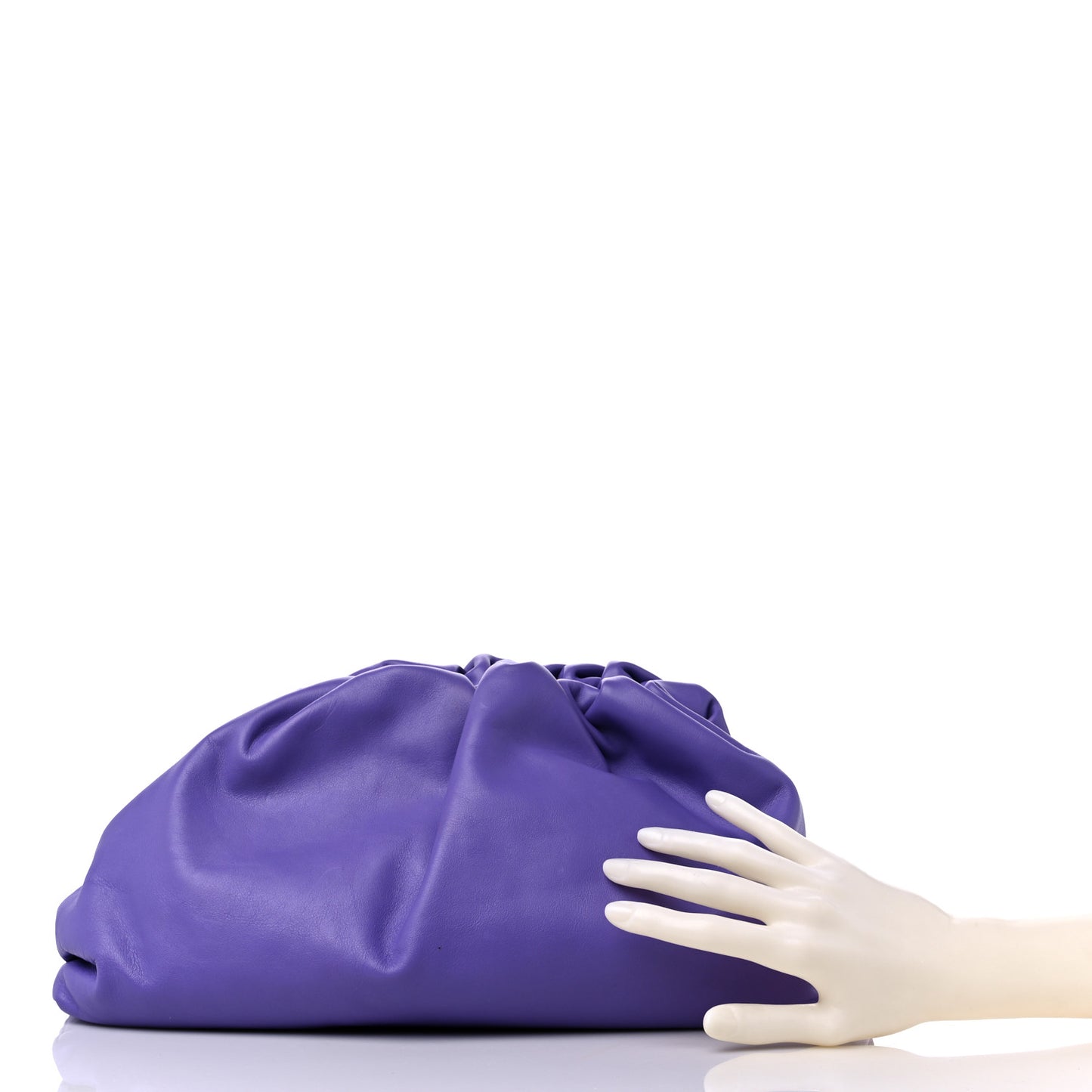 Smooth Butter Calf The Pouch Oversized Clutch Purple