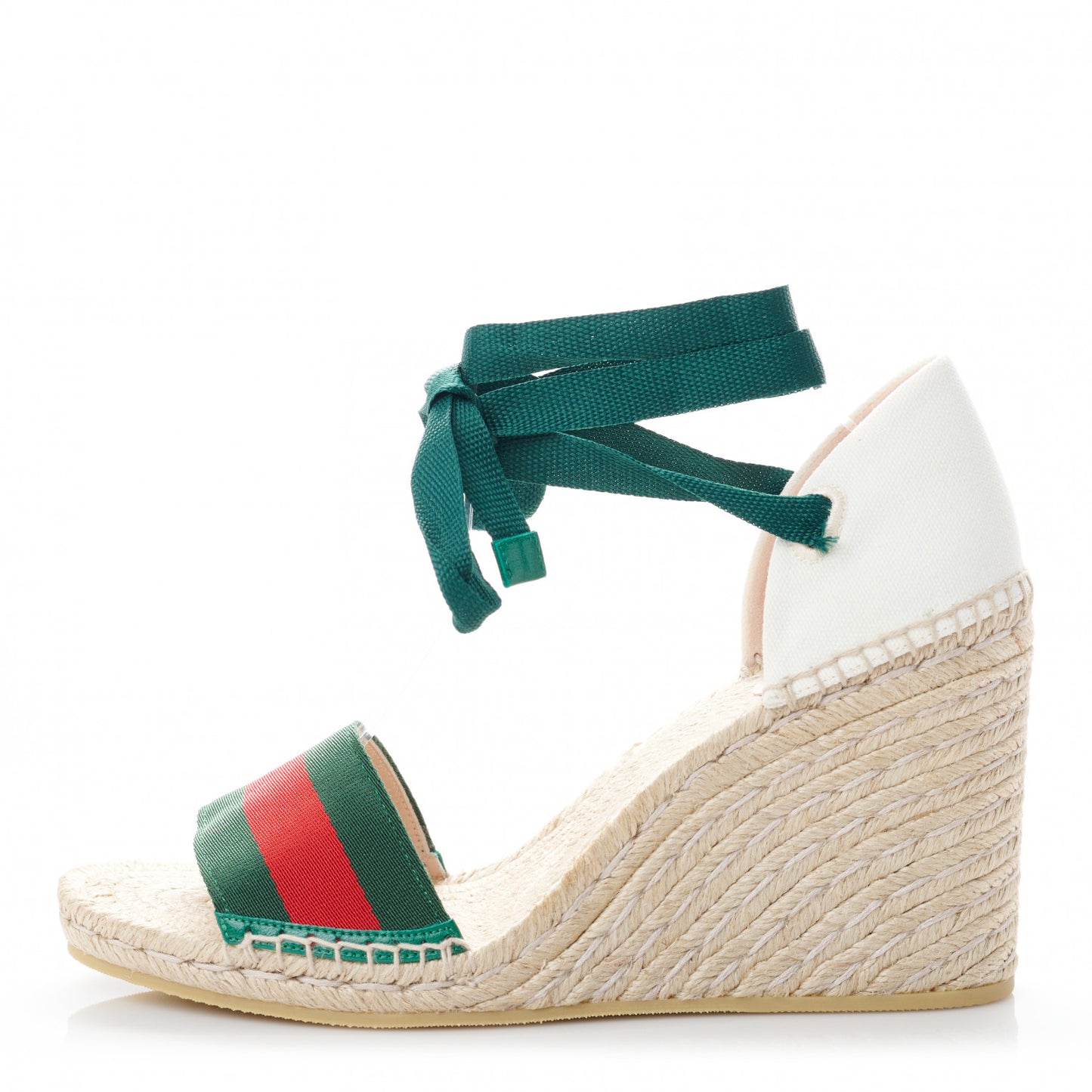 Canvas Malaga Kid Web Ankle Wrap Espadrille Wedge Sandals 41 Mystic 41 Green Red Mystic White Emerald