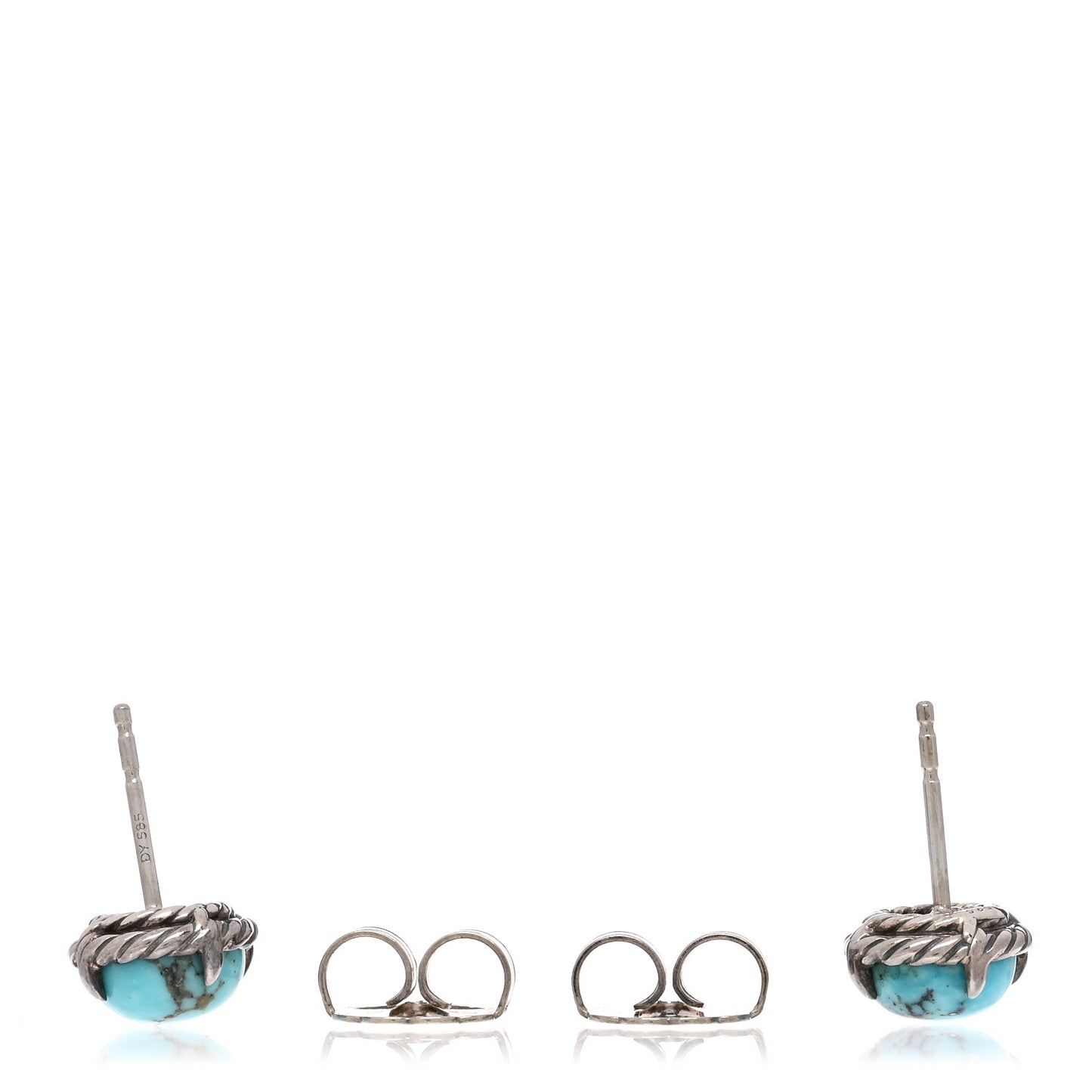 Sterling Silver Turquoise Chatelaine Earrings