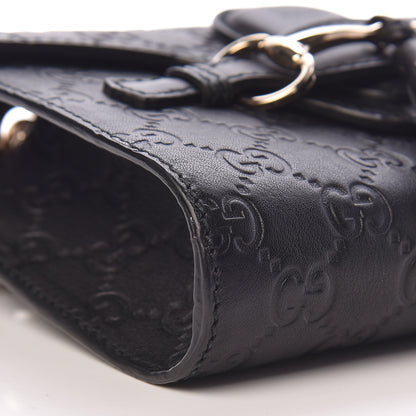 Gucci Guccissima Mini Emily Shoulder Bag Black 9 of 10